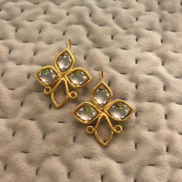 Cabochon 3-Stone Earrings-Pick Your Color! - Picture 5 of 15